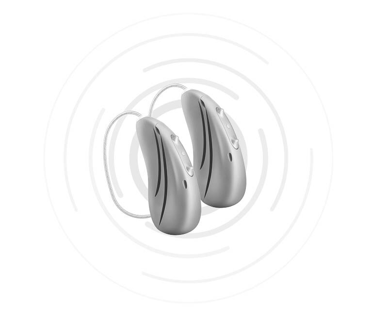 Pair of Hansaton sound E-R hearing aids
