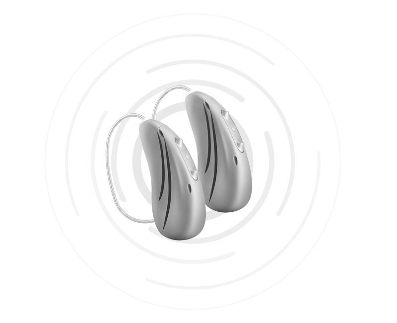 Pair of Hansaton sound E-R hearing aids