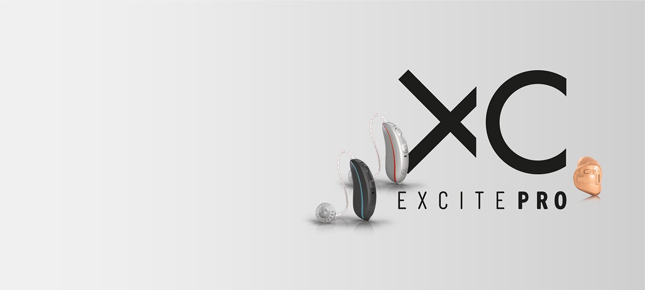 Gamme d’aides auditives EXCITE Pro. 